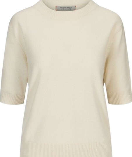 Henderson Angelina elbow t shirt cashmere XL hvit dame