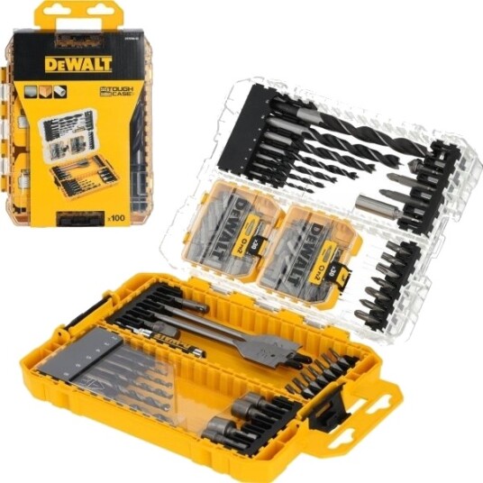 Dewalt Bor- Og Bitsett 100 Deler