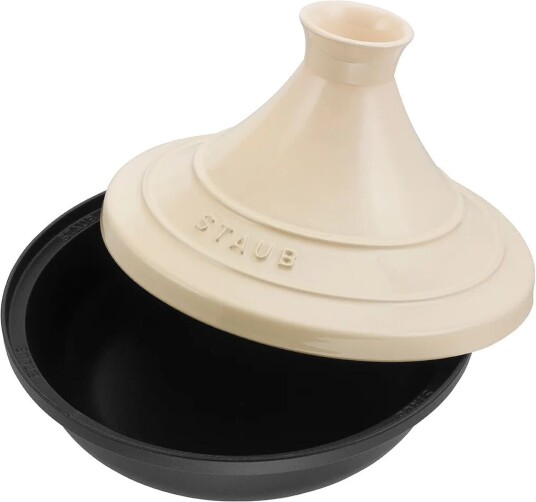 Staub Tagine støpejern svart-beige 28 cm Staub Tagine støpejern svart-beige 28 cm