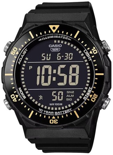 Casio Herreklokke AE 1700H 1BVEF Timeless Collection Sort/Gummi