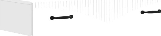vidaXL Vegghengt Sidebord Høgglans hvit 87,5 x 34,5 x 17 cm