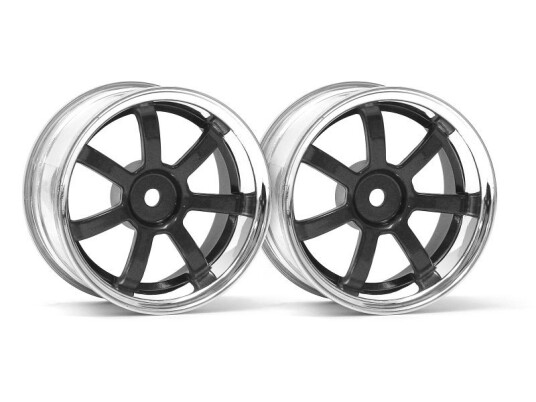 HPI Racing 3322 Rays Gram Lights 57S-Pro Chrome/Gunmetal 3mm O