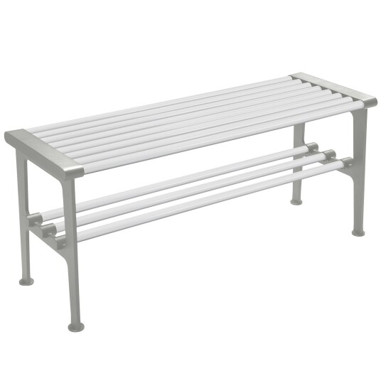 Essem Design Nostalgi Benk 100 cm Hvit / Aluminium