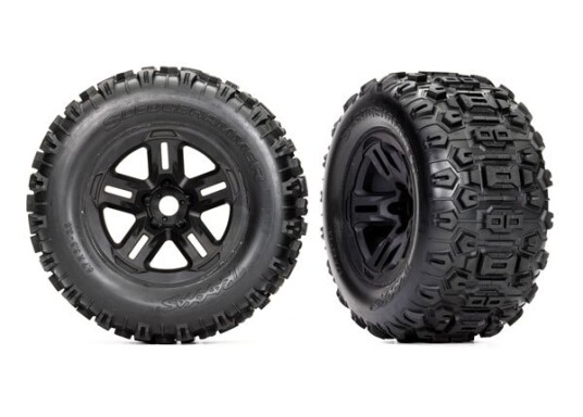 Traxxas 9672 Tires & Wheels Sledgehammer 3.8'' 17mm Hex TSM 2