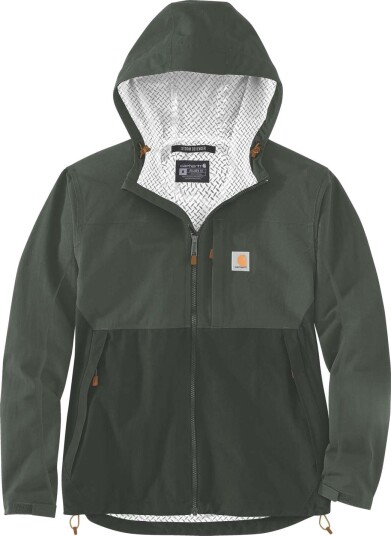 Carhartt Skalljakke 105751GK5-S Vannavvisende, Gir God Bevegelighet Og Beskytter Mot Vind Grønn