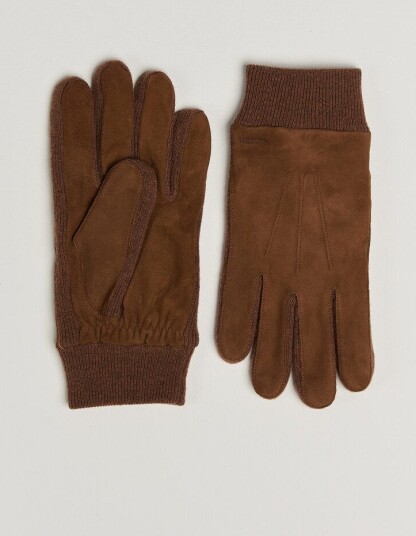 Hestra Geoffery Suede Wool Tricot Glove Whiskey