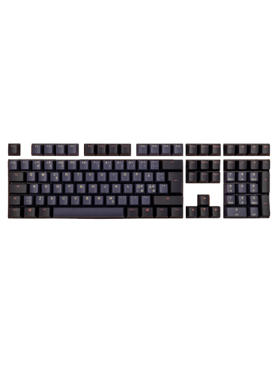 Ducky Cosmic Keycap Set - double shot PBT - blue & black - Tastehetter - Nordisk - Blå