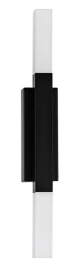 Eglo Alcudia Svart Gjuten Aluminium Plast Stål Ip44 Rektangel 2 LampOr Led