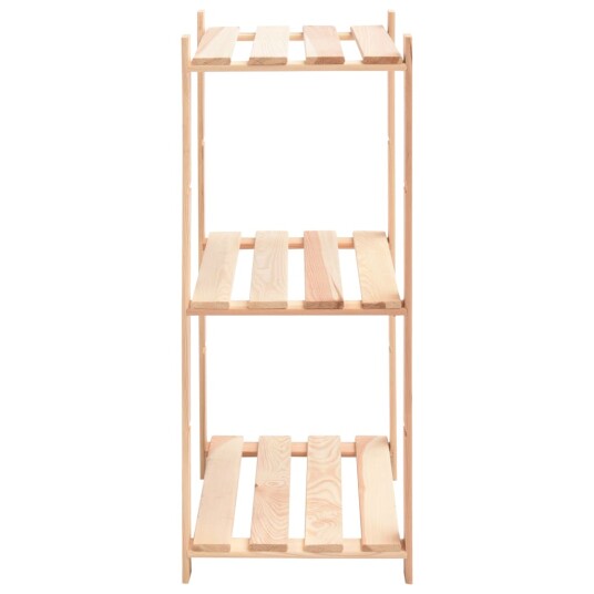 vidaXL Lagringshyller 3 etasjer 10stk 60x38x90cm heltre furu 150kg vidaXL Lagringshyller 3 etasjer 10stk 60x38x90cm heltre furu 150kg