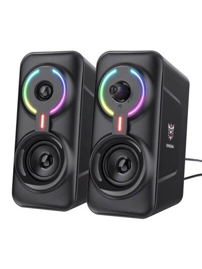 Onikuma L6 RGB Bluetooth Gaming Høyttalere 2x5W Svart