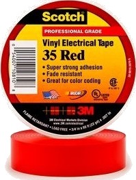 3M 35 Red 3/4 Blister Ul Csa Rohs 2011/65/Eu 20,1 M 0,1778 Mm