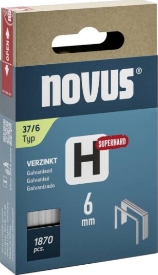 Novus Novus Tools 042 0784 Fintrådstifter Type 37 1870 Stk Mål L X B 6 Mm X 10,6 Mm