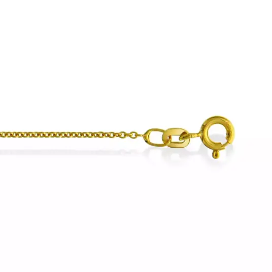 Rund anker kjede i 585 gult gull 1,1 mm, 80 cm