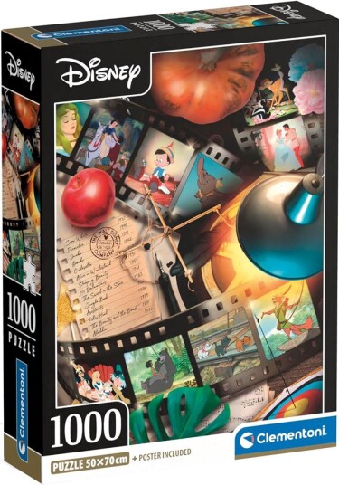 Clementoni puslespill 1000 brikker Disney Classics minner