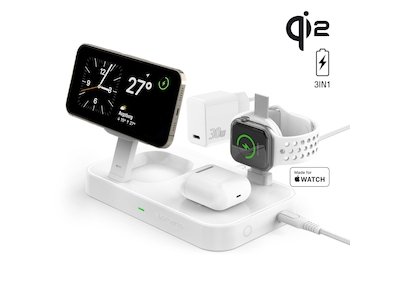 4smarts Qi2 Charging Station Trident (hvit) 4smarts Qi2 Charging Station Trident (hvit)