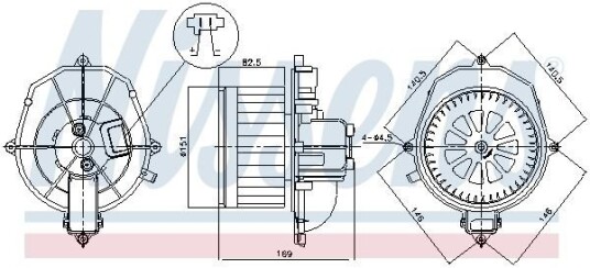 Kupévifte NISSENS 87518 Kupévifte NISSENS 87518