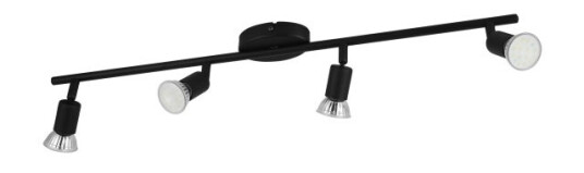 Eglo Buzz Led Spotskinne 4L I Sort