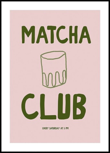 Matcha Gathering Poster Plakat / 30x40cm