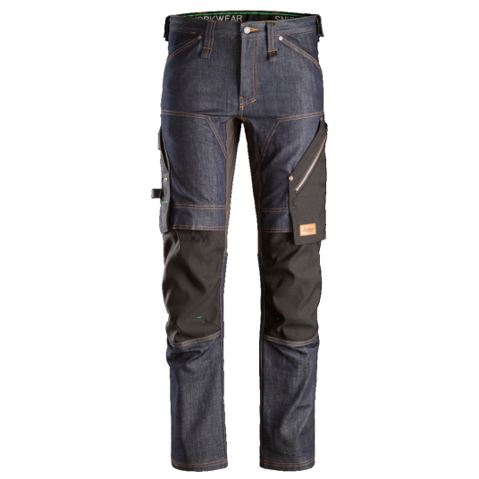 Snickers Workwear 6956 FlexiWork Arbeidsbukse denim / svart 88, Klær