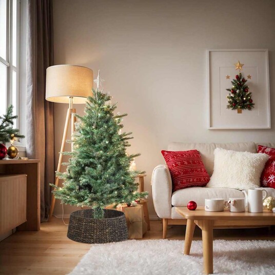 Juletræring Svart 75 x 75 x 25 cm Vannhyasint