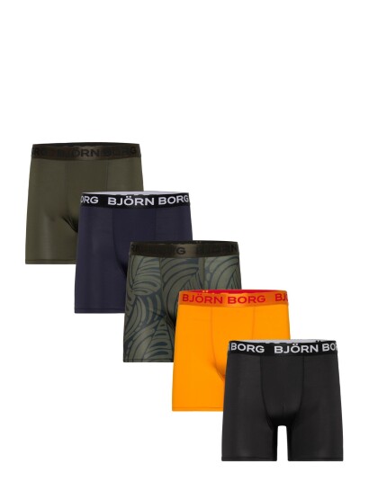 Björn Borg Sports Microfiber Boxer 5P   Multi/patterned   XXL