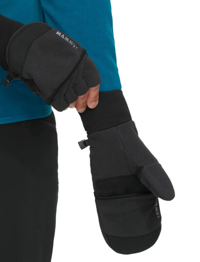 Mammut Shelter So Convertible Mitten - Black - 10