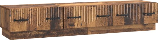 TV skap med skuff Gammelt tre 147 x 34,5 x 27 cm Konstruert tre TV skap med skuff Gammelt tre 147 x 34,5 x 27 cm Konstruert tre