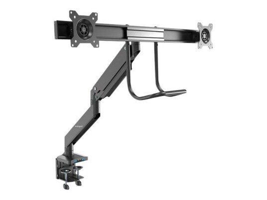 StarTech Desk Mount Dual Monitor Arm with USB & Audio, Slim Full Motion Adjustable Dual Monitor VESA Mount for 32" Displays (8kg/screen), Ergonomic StarTech Desk Mount Dual Monitor Arm with USB & Audio, Slim Full Motion Adjustable Dual Monitor VESA Mount for 32" Displays (8kg/screen), Ergonomic