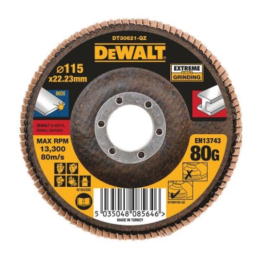 Dewalt DT30622 QZ Lamellslipeskive 80G 80G Maskintilbehør & forbruk Dewalt DT30622 QZ Lamellslipeskive 80G 80G Maskintilbehør & forbruk