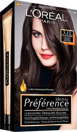 L'Oreal Paris Recital Preference Paint 3.12 Honore Intens Cool Dark Brown
