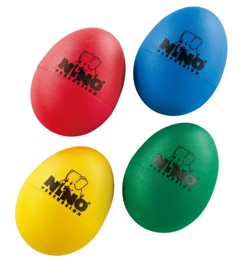 Nino Percussion Set 540 Egg Shaker Set 1xR,1xY,1xGR,1xB