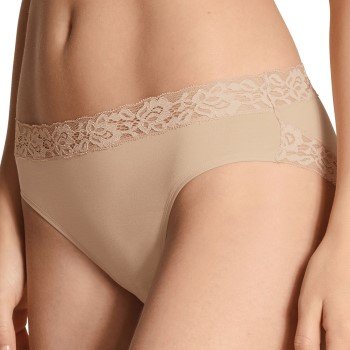 Calida Truser Natural Comfort Lace Brief Beige bomull Small Dame