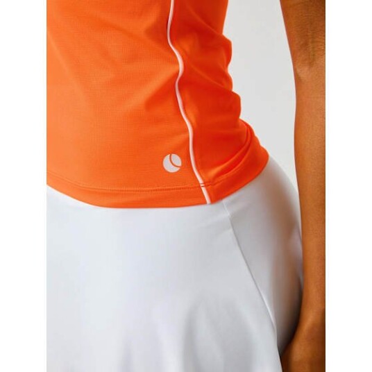 Bjørn Borg Ace V-Neck T-Shirt Dame Or/Shocking Orange M