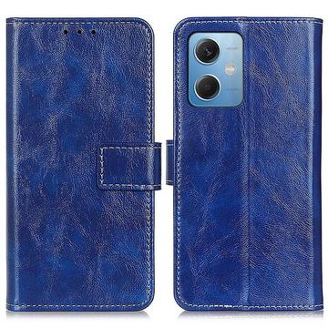 Xiaomi Redmi Note 12/Poco X5 Lommebok-deksel med Magnetisk Lukning Blå