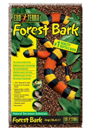 Skogsbark Naturlig Terrariesubstrat Brun 26.4 L