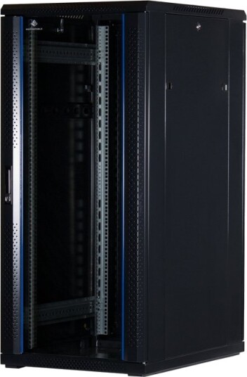 Rockstable Rs19-6827 Frittstående Hylle 27U 800 Kg Nøkkellås Rack Skinner Justerbare Bein