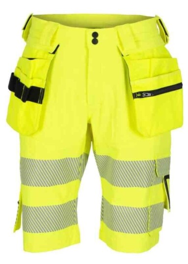 BS Lillehammer Arbeidsshorts, kl.1 Unisex, Str. C58, Gul/Sort, HiVis BS Lillehammer Arbeidsshorts, kl.1 Unisex, Str. C58, Gul/Sort, HiVis