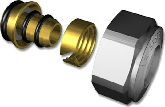 LK Systems Tilkoblingskobling Rf 12x2,0mm