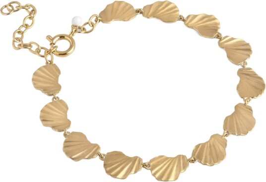 Enamel Copenhagen Bracelet Wave Chunky   GOLD PLATED   15+4 cm