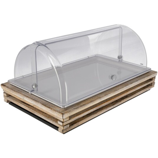 VEGA Buffetsystem komplett Natchez melamin hvit GN 1/1; Størrelse GN 1/1, 57.5x37x27.7 cm (LxBxH); Vintagehvit/Transparent/Hvit; Rektangulær