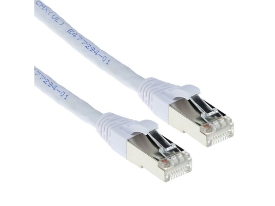 Act White 3 Meter Sftp Cat6a Patch Cable Snagless With Rj45 Connectors Cat6a S/Ftp Snagless Wh 3.00M Fb6403 FB6403