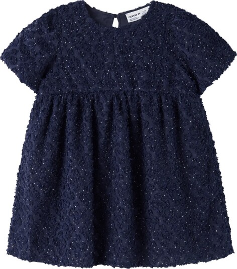 name it Nmframa Ss Dress - EVENING BLUE - 86