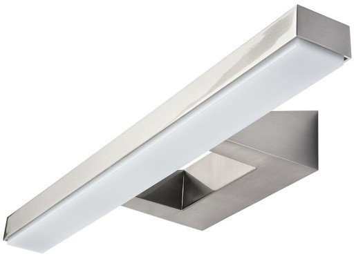SG View vegglampe LED 16W/827, Børstet stål