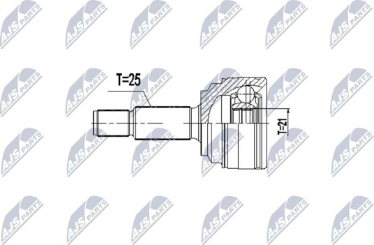 Nty Drivknute drivaksel NTY NPZ FR 059