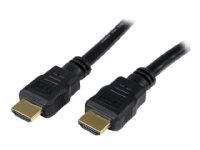 StarTech.com 2m 4K High Speed HDMI Cable - Gold Plated - UHD 4K x 2K - Premium HDMI Video Cable for Your TV, Monitor or Display (HDMM2M) - HDMI-kabel - HDMI hann til HDMI hann - 2 m - skjermet - svart - for P/N: CDPVGDVHDBP, DK30CH2DPPDU, DK30CHDPPDUE, DK
