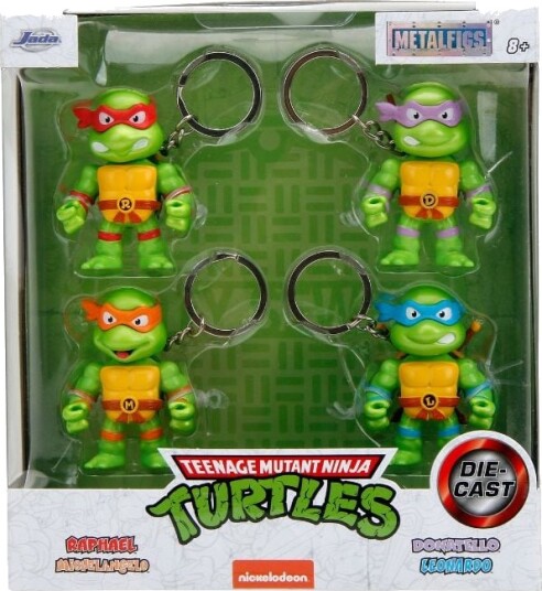Jada Turtles 4-Pack Figures 2.5" 253282001 Jada Turtles 4-Pack Figures 2.5" 253282001