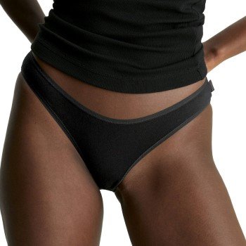 Calvin Klein Truser 3P Ideal Cotton Bikini Briefs Svart bomull Small Dame Calvin Klein Truser 3P Ideal Cotton Bikini Briefs Svart bomull Small Dame