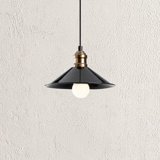 Opviq Berceste 250-S hengelampe svart/gull metall Ø 24 cm