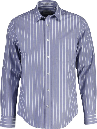 Gant Reg Carbon Peach Fil A Fil Shirt   Blue   L
