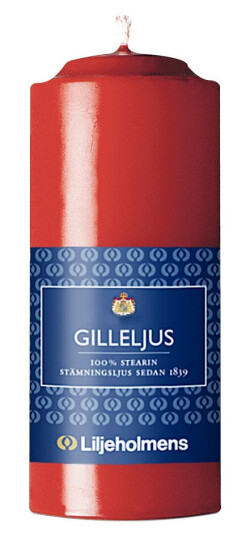 Liljeholmens   Gillelys 12 cm rød